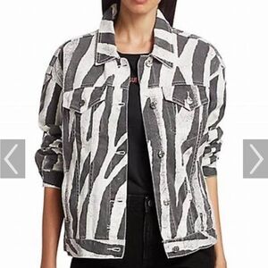 KSUBI ZEBRA TRUCKER JACKET MEDIUM JEAN